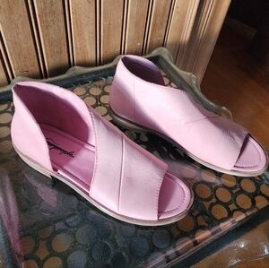 NWOT Free People Mont Blanc Pink Leather Sandals 41 (10)